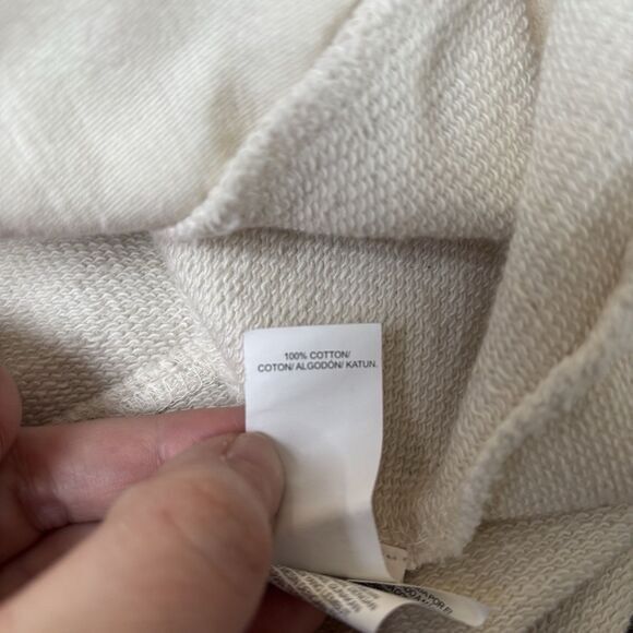 Lucky Brand Women’s Cream/Ivory colored Sweater with crochet sleeves. Size M - Picture 5 of 7